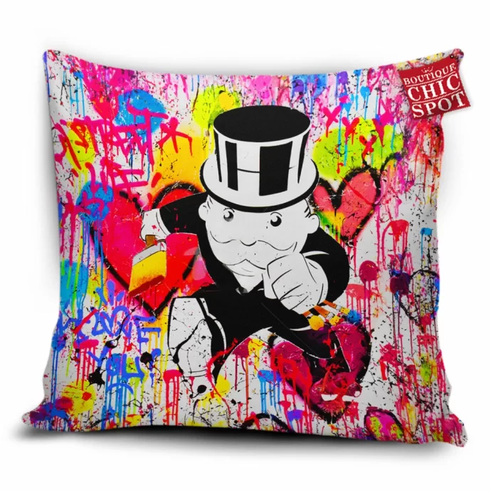 Mr. Monopoly Pillow Cover