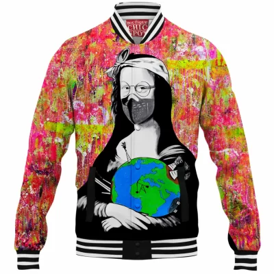 Game Baseball-Jacket, Genshin Impact Baseball-Jacket, Mona Baseball-Jacket