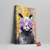 Cat,Meow Canvas Wall Art