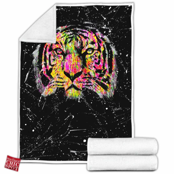 Tiger Fleece Blanket