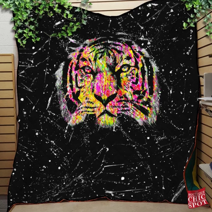 Tiger Quilt Blanket