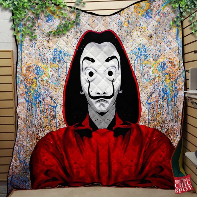 Money Heist Quilt Blanket