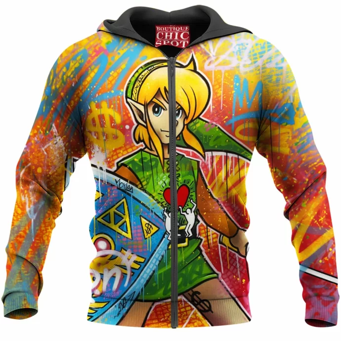 Link Zelda Zip Hoodie