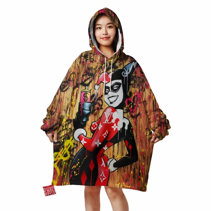 Harley Quinn Blanket Hoodie