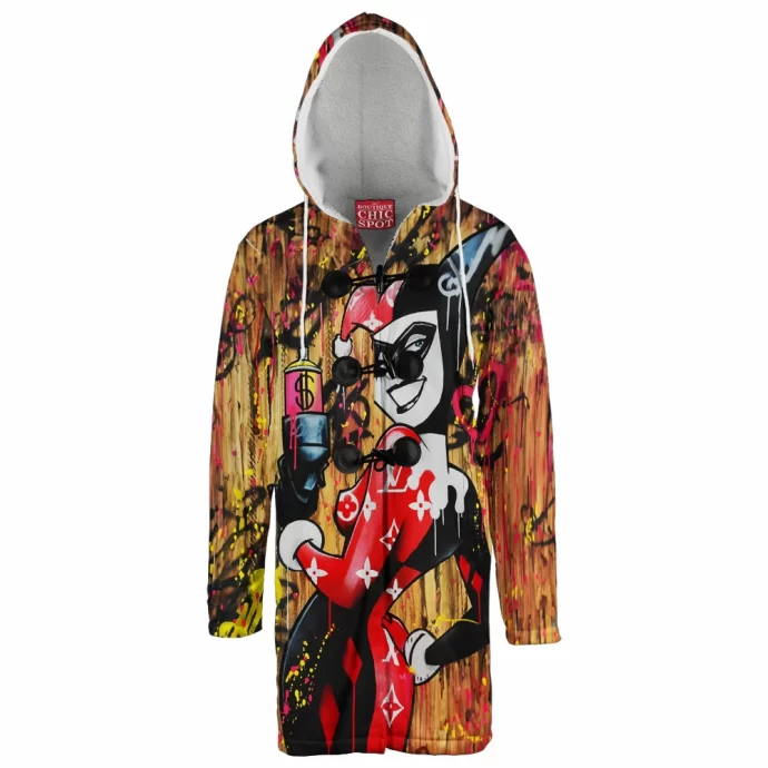 Harley Quinn Hooded Cloak Coat