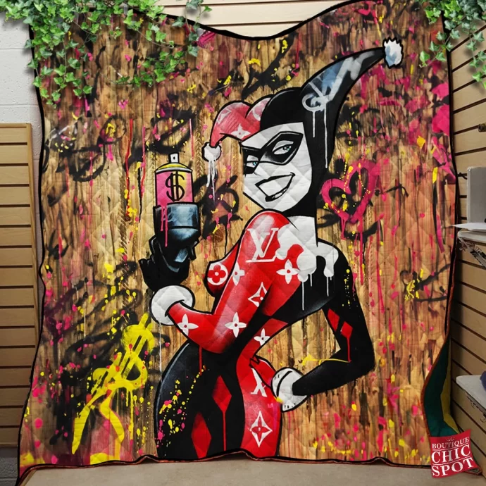 Harley Quinn Quilt Blanket