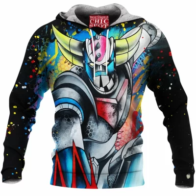 Anime Fleece-Hoodie, Mazinger Z Fleece-Hoodie