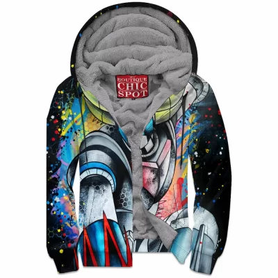 Anime Zip-Fleece-Hoodie, Mazinger Z Zip-Fleece-Hoodie