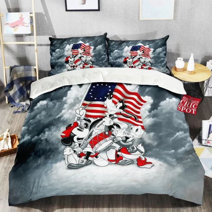 Mickey Mouse Goofy Donald Duck Bedding Set