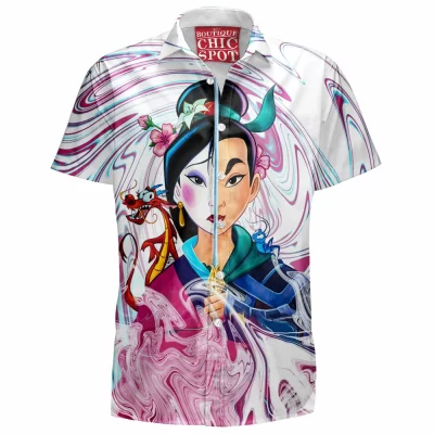 Animation Hawaiian-Shirt, Disney Hawaiian-Shirt, Mulan Hawaiian-Shirt