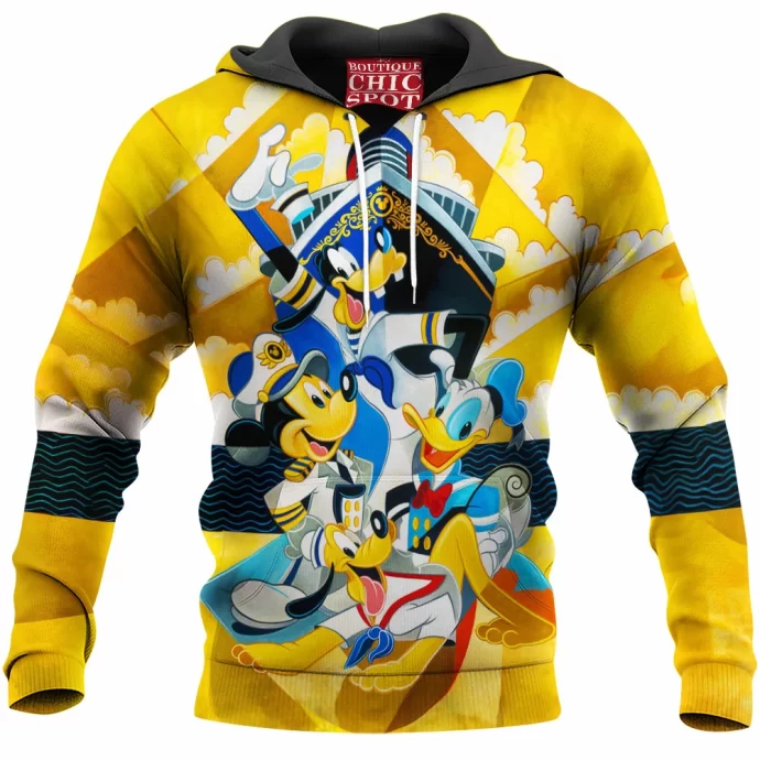 Mickey Mouse Goofy Donald Duck Pluto Disney Hoodie