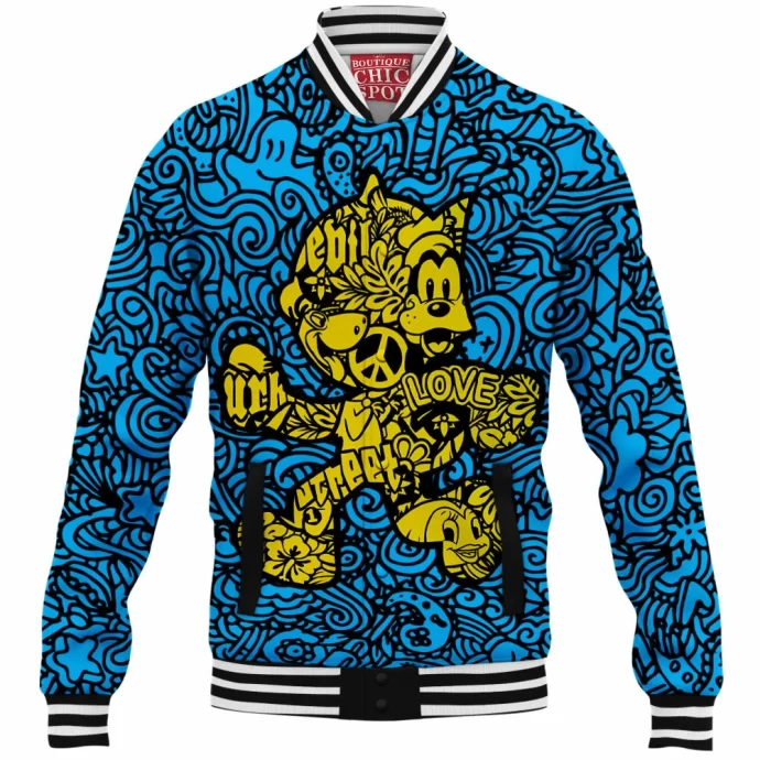 Felix The Cat,Meow Baseball Jacket