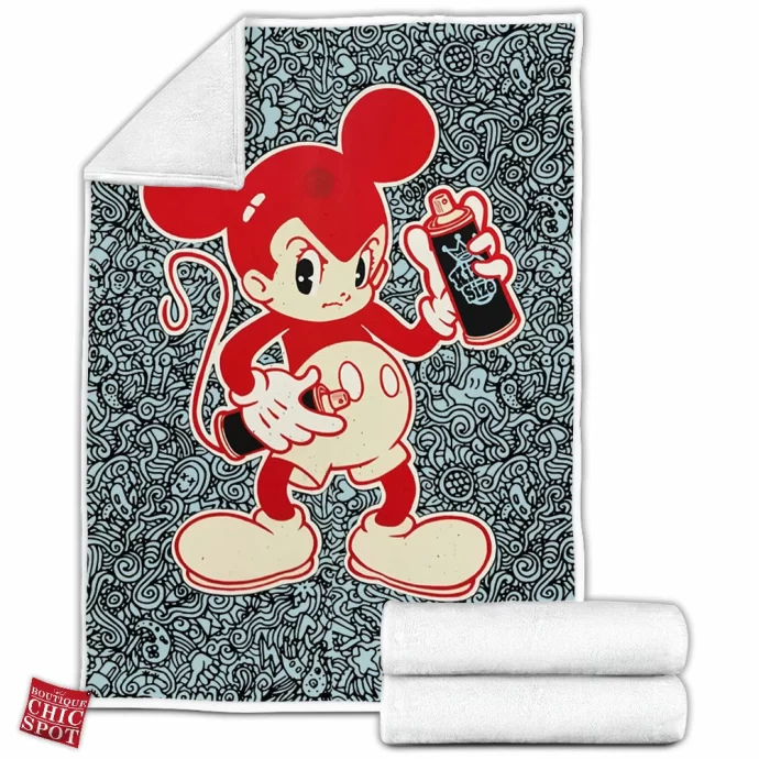 Mickey Mouse x Astro Boy Fleece Blanket