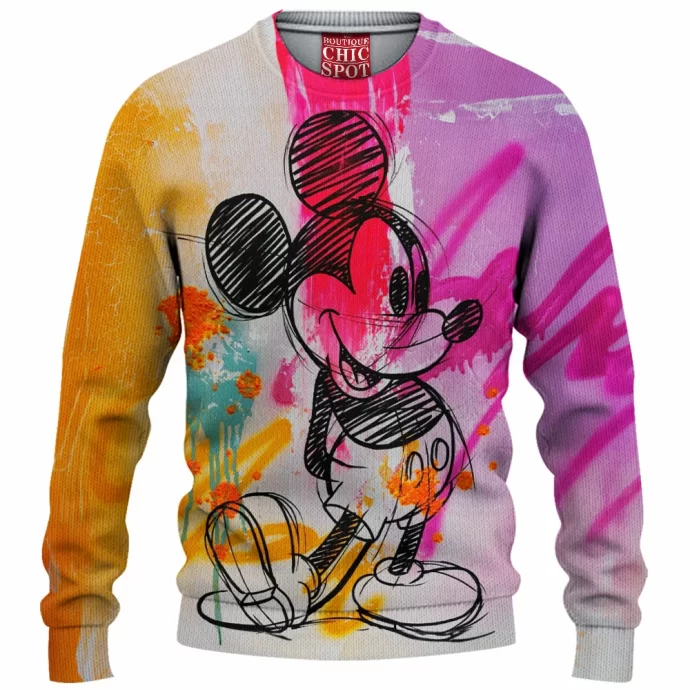 Mickey Mouse Knitted Sweater