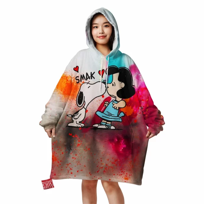 Snoopy and Lucy van Pelt Blanket Hoodie