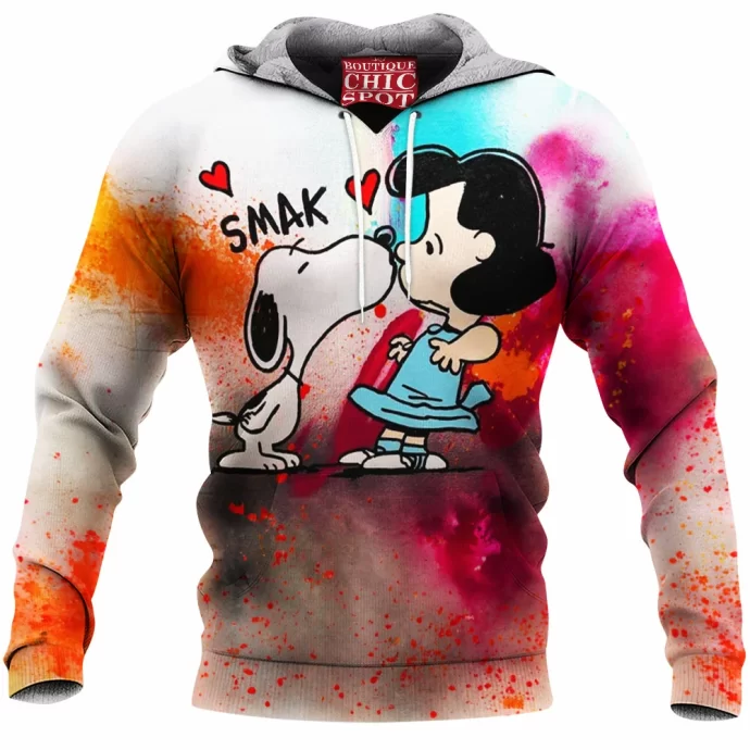 Snoopy and Lucy van Pelt Fleece Hoodie