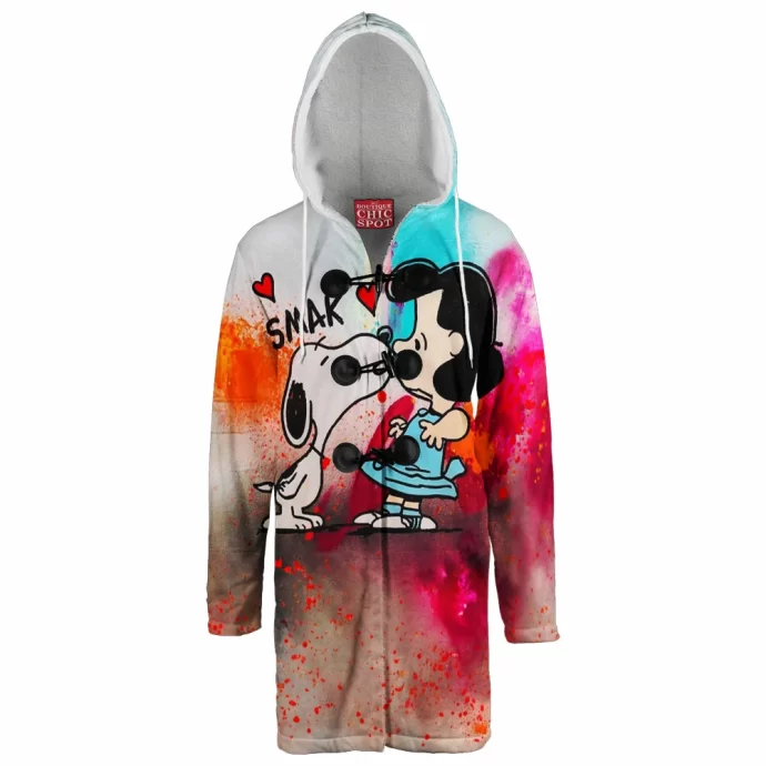 Snoopy and Lucy van Pelt Hooded Cloak Coat