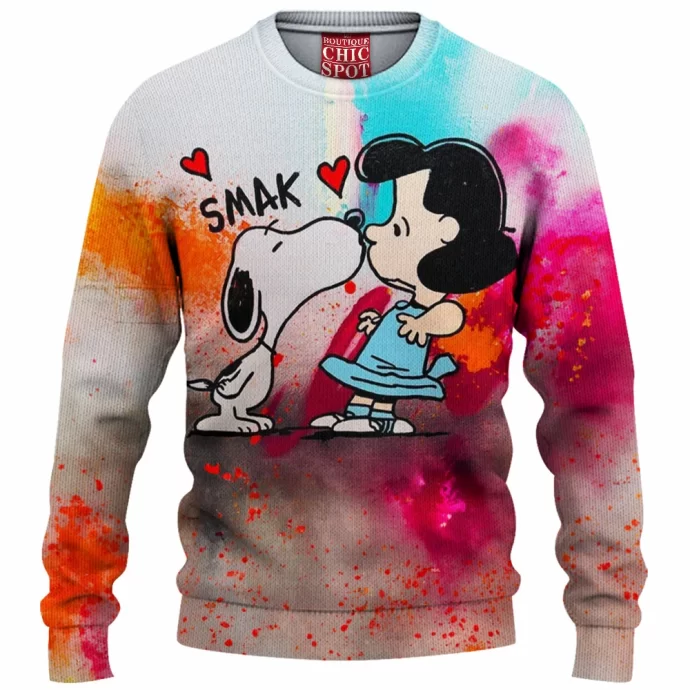 Snoopy and Lucy van Pelt Knitted Sweater