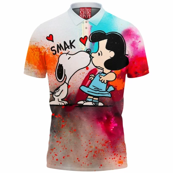 Snoopy and Lucy van Pelt Polo Shirt