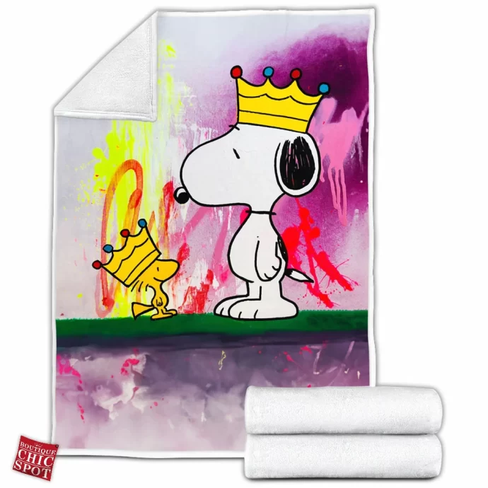 Snoopy Woodstock Fleece Blanket