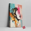 Woman Face Canvas Wall Art