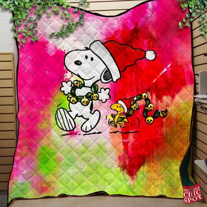 Snoopy Woodstock Quilt Blanket