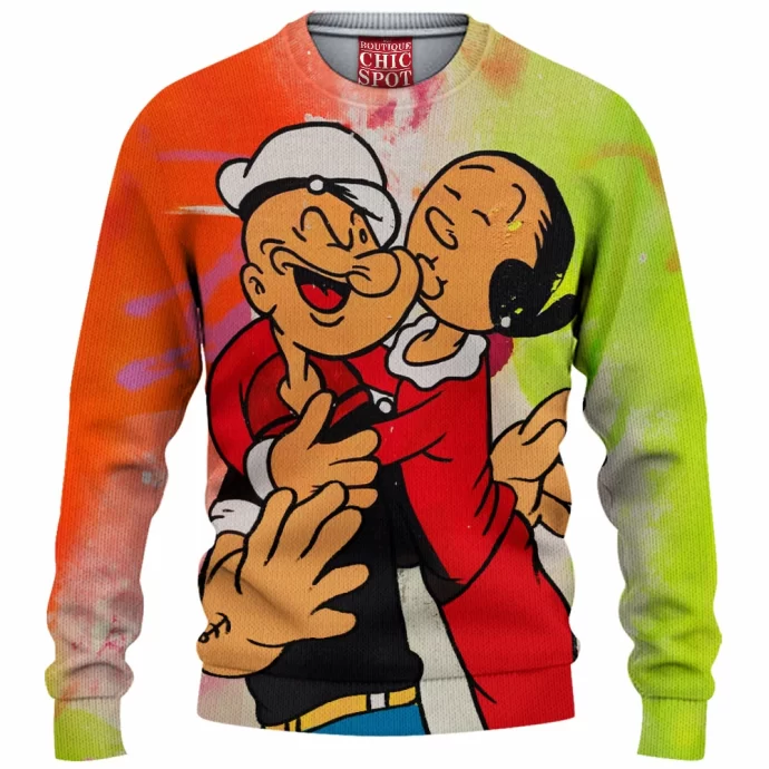 Oliver and Popeye Knitted Sweater