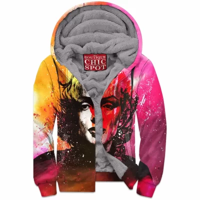 Marilyn Monroe Zip-Fleece-Hoodie