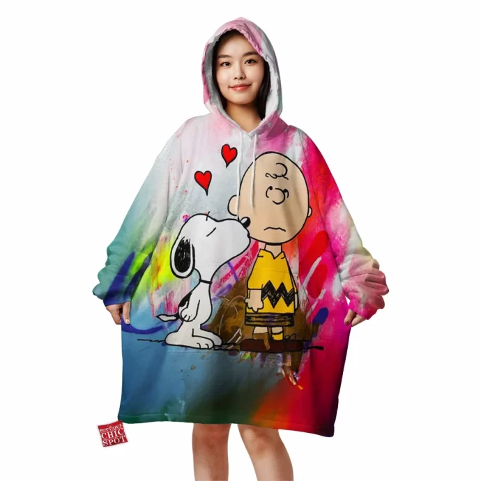 Snoopy and Charlie Brown Blanket Hoodie