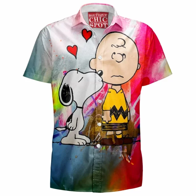 Snoopy and Charlie Brown Hawaiian Shirt