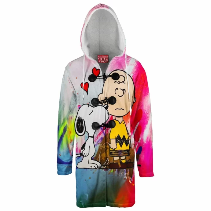 Snoopy and Charlie Brown Hooded Cloak Coat