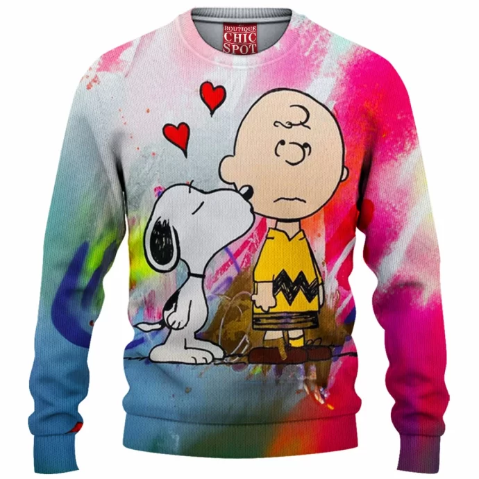 Snoopy and Charlie Brown Knitted Sweater