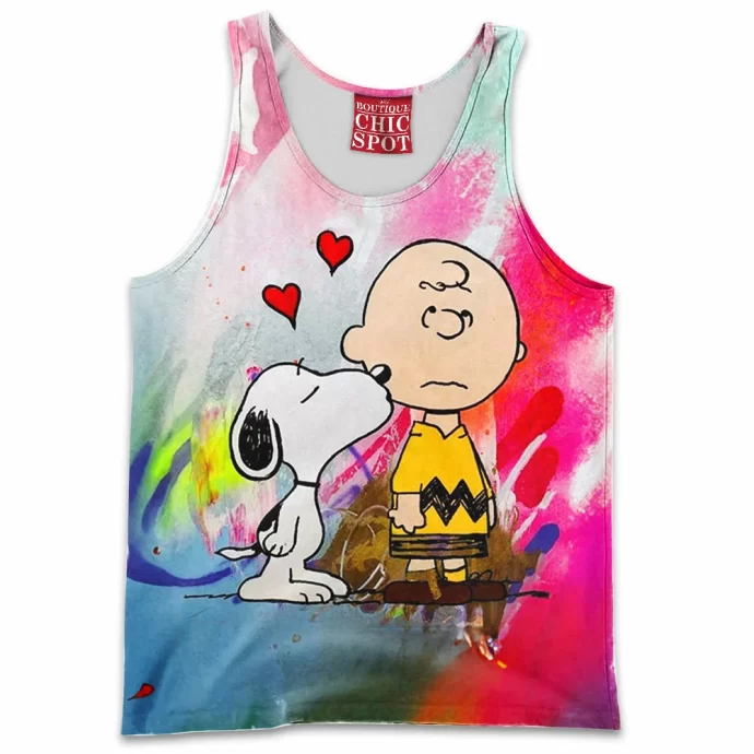 Snoopy and Charlie Brown Tank Top