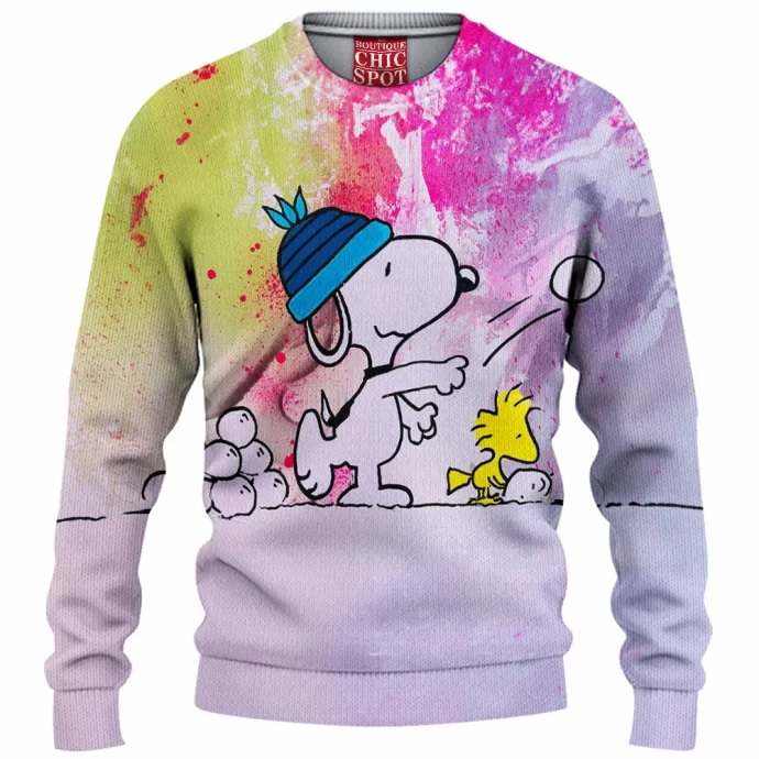 Snoopy Knitted Sweater