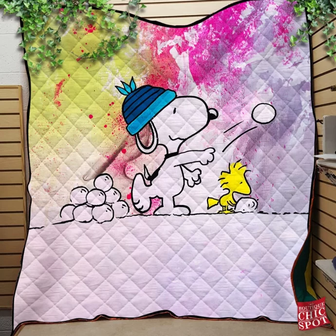 Snoopy Quilt Blanket