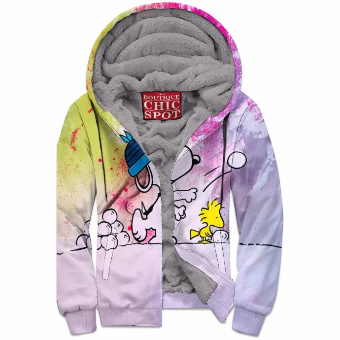 Snoopy Zip Fleece Hoodie