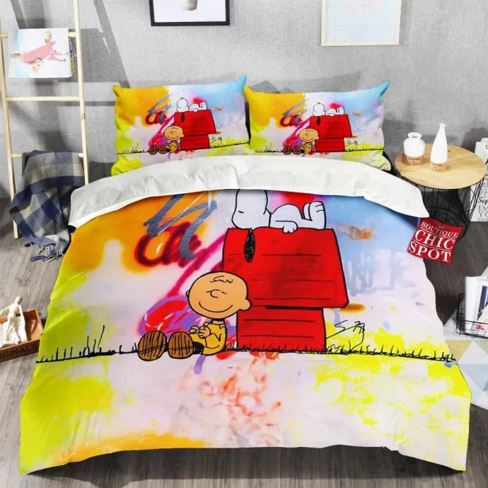 Snoopy and Charlie Brown Bedding Set