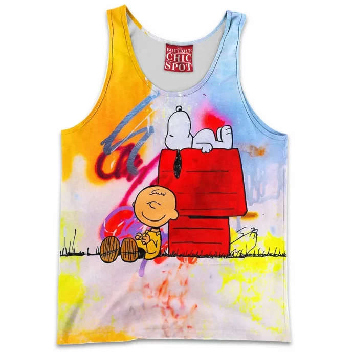 Snoopy and Charlie Brown Tank Top