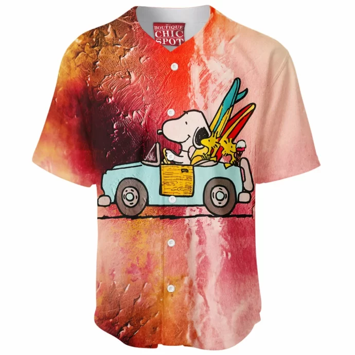 Snoopy and Woodstock Baseball Jersey