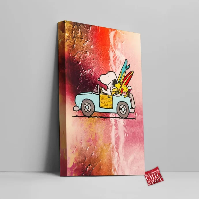 Snoopy and Woodstock Canvas Wall Art