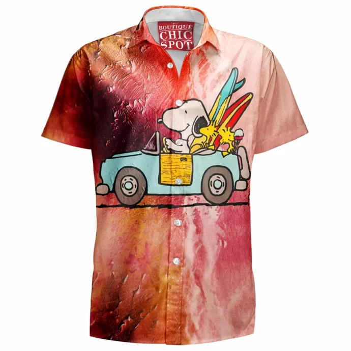 Snoopy and Woodstock Hawaiian Shirt