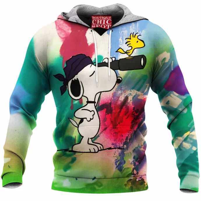 Snoopy and Woodstock Fleece Hoodie