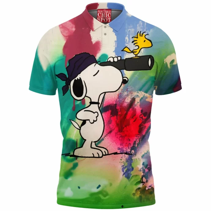 Snoopy and Woodstock Polo Shirt