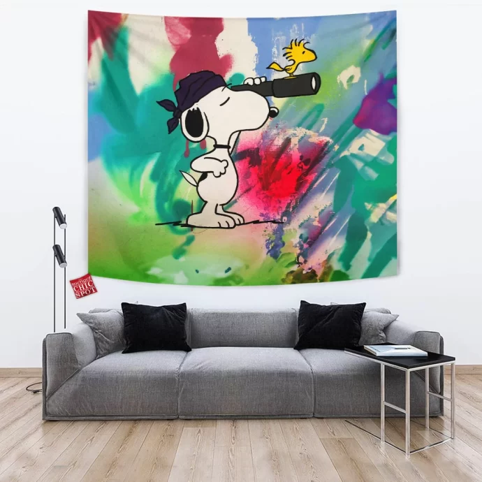 Snoopy and Woodstock Tapestry