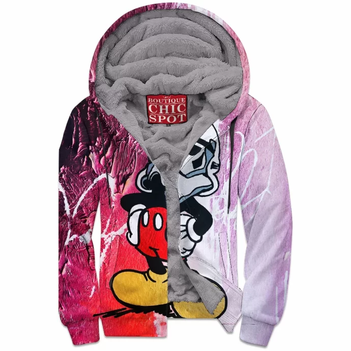 Mickey Mouse Zip Fleece Hoodie