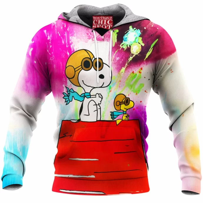 Snoopy and Woodstock Fleece Hoodie