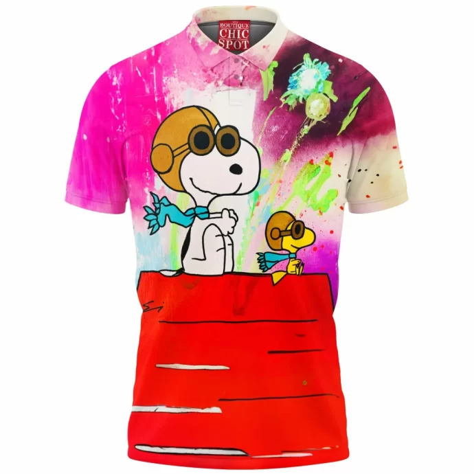 Snoopy and Woodstock Polo Shirt