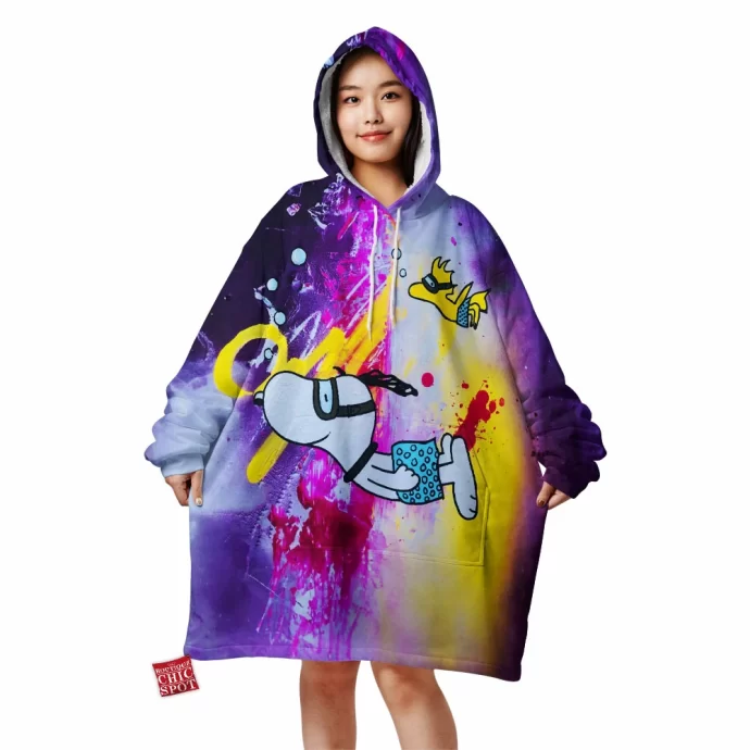 Snoopy and Woodstock Blanket Hoodie