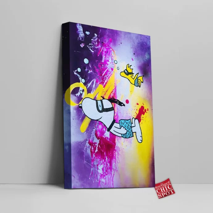 Snoopy and Woodstock Canvas Wall Art