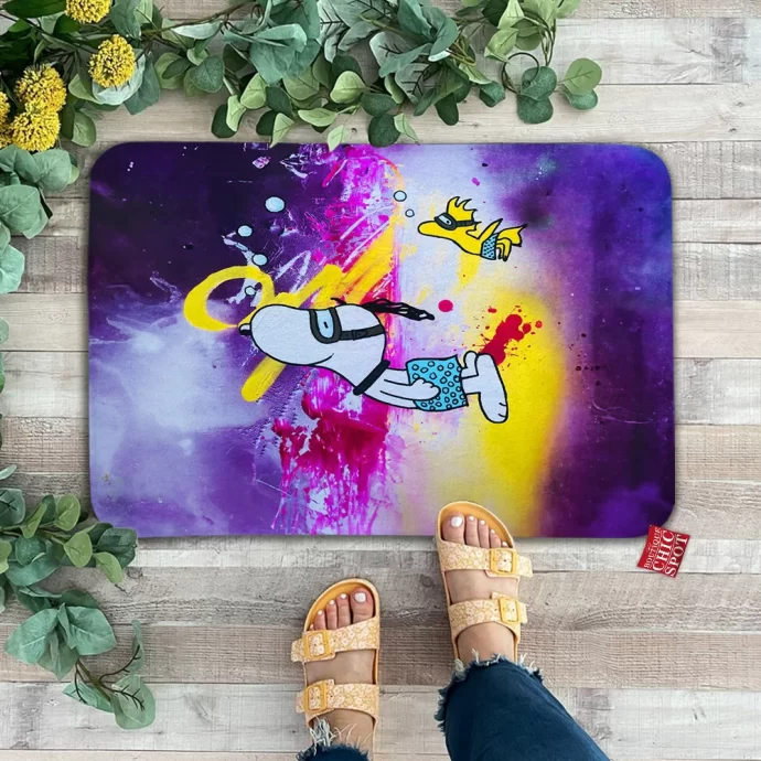 Snoopy and Woodstock Doormat